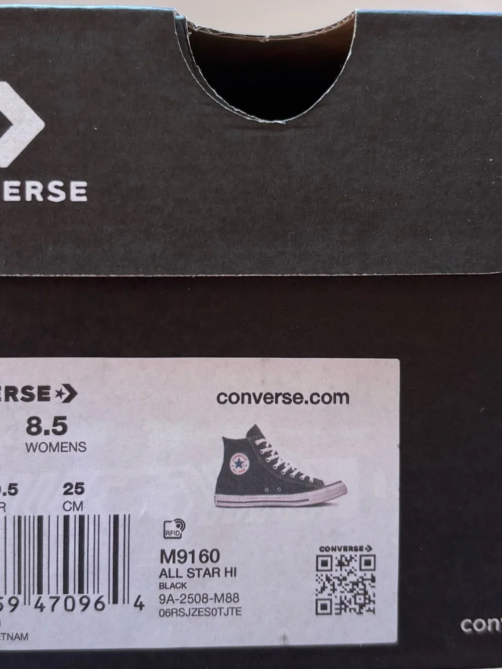 Converse Chuck Taylor All Star Black White High Top Sneakers